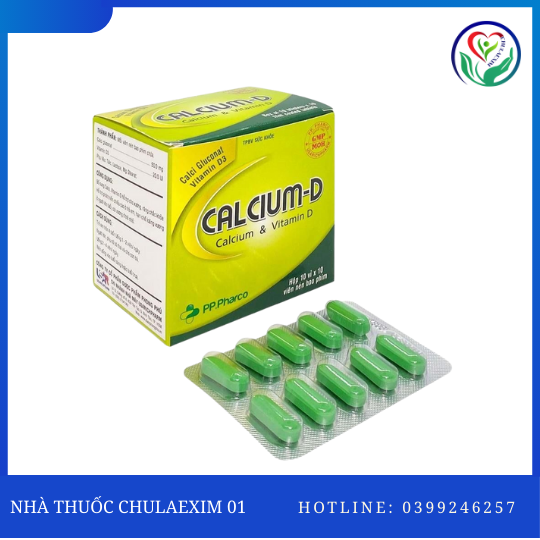 CALCIUM-D (HỘP 10 VỈ X 10 VIÊN)