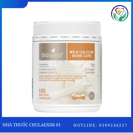 MILK CALCIUM BONE CARE L/150V BIOISLAND