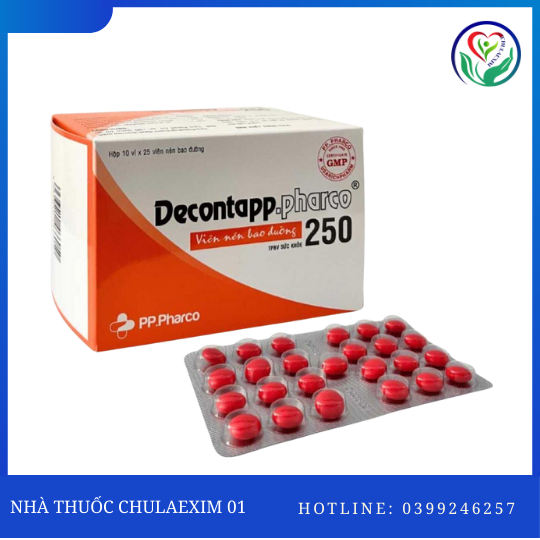 DECONTAPP.PHARCO 250 (HỘP 10 VỈ X 25 VIÊN)