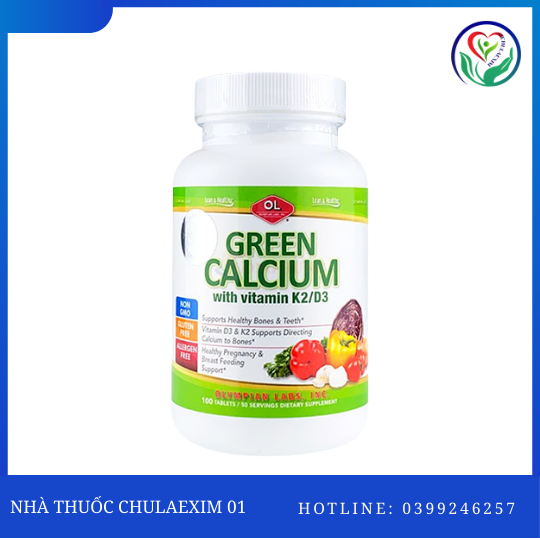 OLYMPIAN LABS GREEN CALCIUM (HỘP 100V)