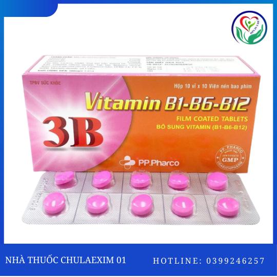 VITAMIN 3B FILM ( HỘP 10 VỈ X 10 VIÊN)