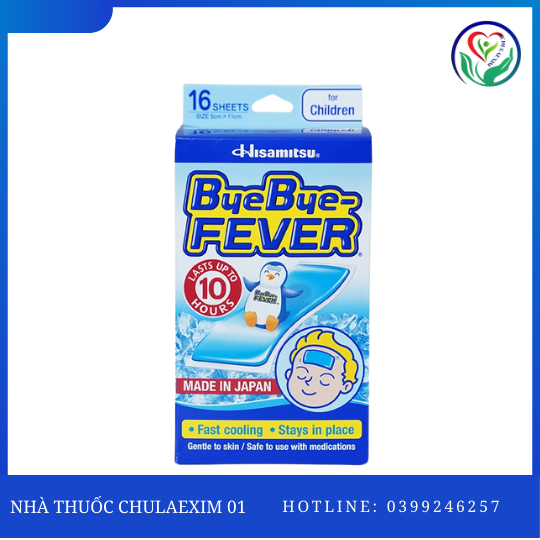 BYEBYE FEVER FOR CHILDREN (H/8 TÚI/2 MIẾNG)