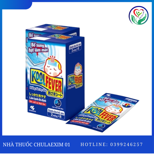 MIẾNG DÁN HẠ SỐT KOOLFEVER KOBAYASHI (HỘP/8 GÓI)