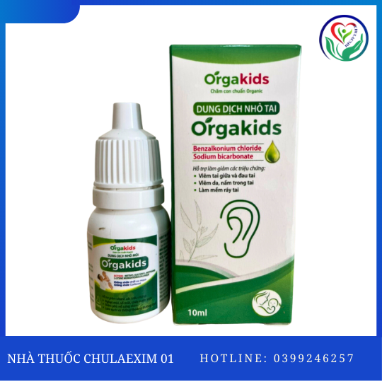 DUNG DỊCH NHỎ TAI ORGAKIDS BIO USA