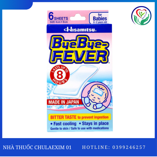 BYEBYE FEVER FOR BABIES (HỘP 3 TÚI/2 MIẾNG)