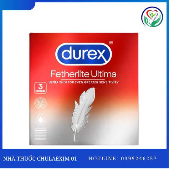 DUREX-BCS FETHERLITE ULTIMA (HỘP 3 CÁI)