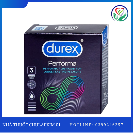 DUREX-BCS PERFORMA (HỘP 3 CÁI)