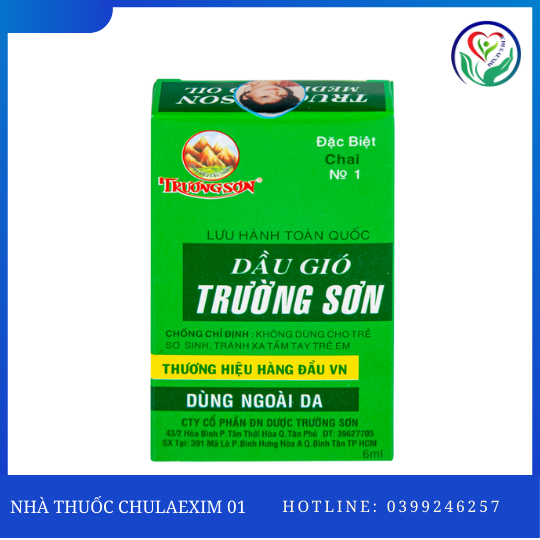 DẦU GIÓ TRƯỜNG SƠN (HỘP 12 LỌ X 6ML)