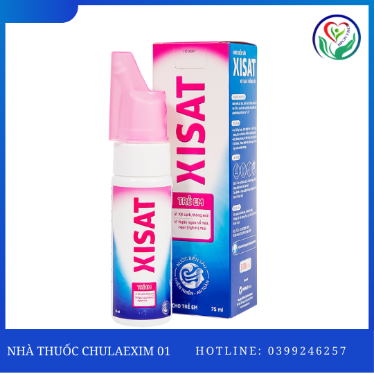 DUNG DỊCH VỆ SINH MŨI -TRẺ EM NƯỚC BIỂN SÂU XISAT (75 ML)