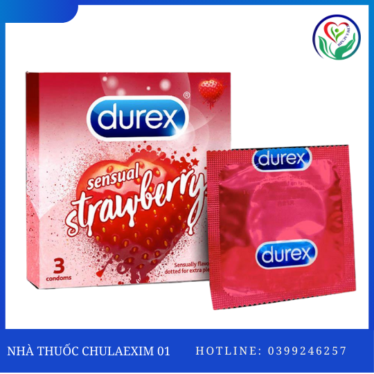 DUREX - BCS SENSUAL STRAWBERRY 3S