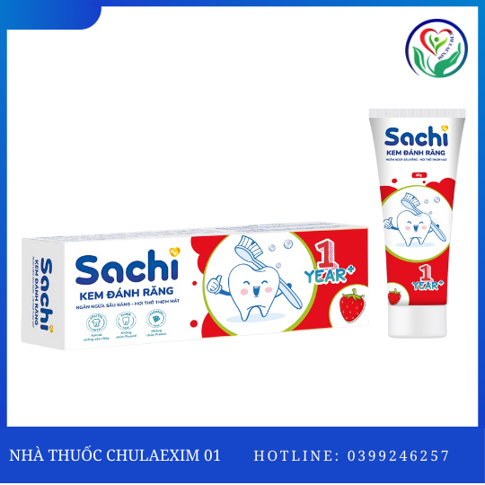KEM ĐÁNH RĂNG  TRẺ EM SACHI HƯƠNG DÂU