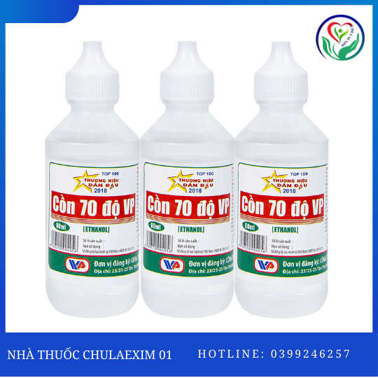 CỒN 70 ĐỘ VP (60 ML)-XANH