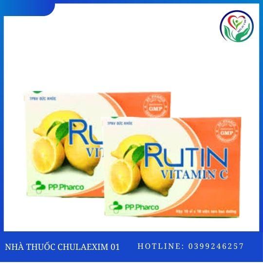 RUTIN- VITAMIN C (HỘP 10 VỈ X 10 VIÊN)