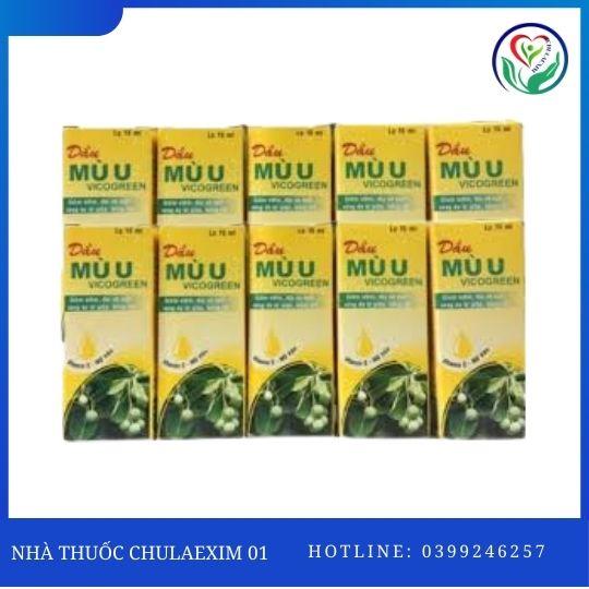 DẦU MÙ U VICOGREEN (HỘP 1 LỌ X 15ML)