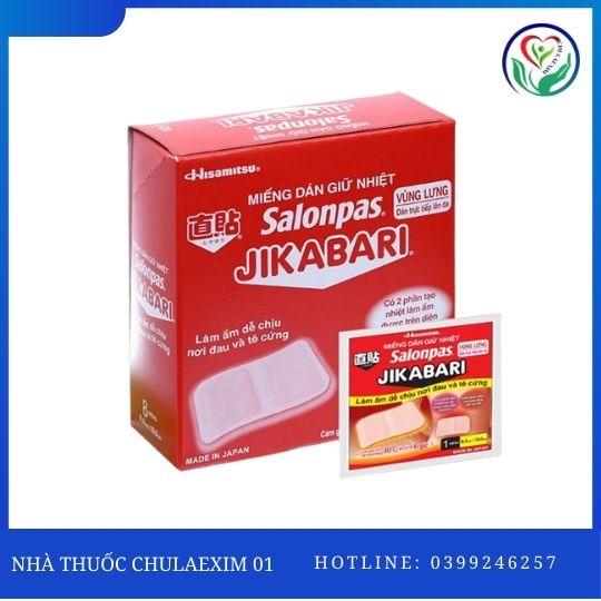 SALONPAS JIKABARI - MIẾNG DÁN GIỮ NHIỆT (H/8 MIẾNG)