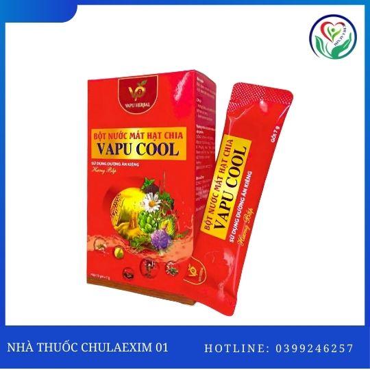 BỘT NƯỚC MÁT HẠT CHIA VAPU COOL (HỘP 10 GÓI x 7G)