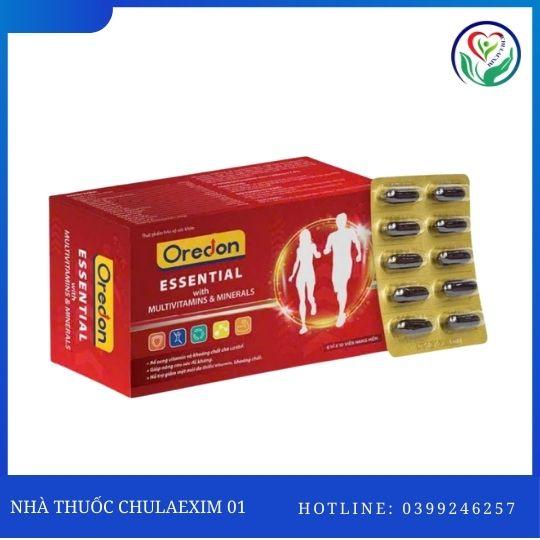 TPBVSK OREDON ESSENTIAL WITH MULTIVITAMINS & MINERALS (HỘP 6 VỈ X 10 VIÊN)