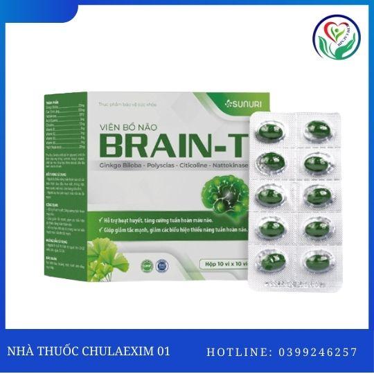 TPBVSK BRAIN-T (HỘP 10 VỈ X 10 VIÊN) -HỖ TRỢ HOẠT HUYẾT, TĂNG CƯỜNG TUẦN HOÀN MÁU NÃO