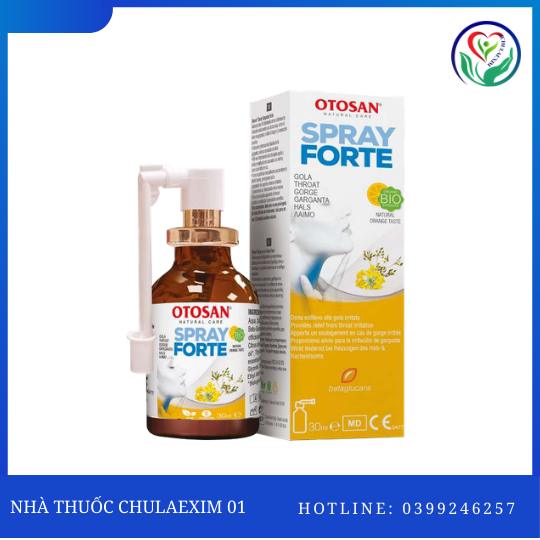 Dung Dịch Xịt Họng Otosan Throat Spray Forte Hỗ Trợ Giảm Viêm Họng, Đau Rát Họng (Chai 30ml)
