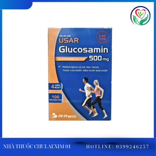 TPBVSK USAR GLUCOSAMIN 500MG (HỘP 10 VỈ X 10 VIÊN)