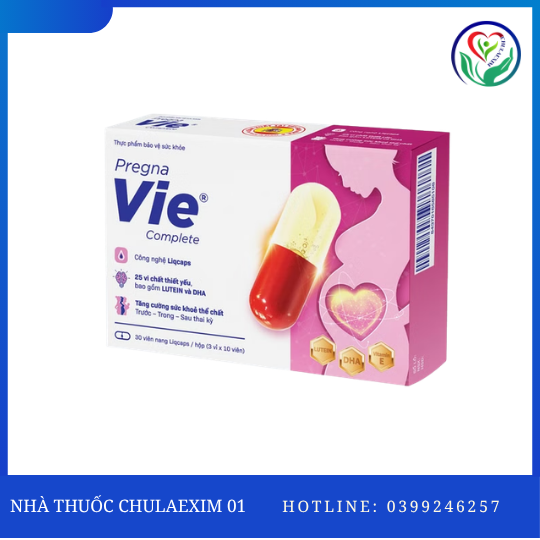 TPBVSK PREGNAVIE COMPLETE - HỖ TRỢ SỨC KHỎE PHỤ NỮ MANG THAI VÀ CHO CON BÚ (HỘP 30 VIÊN)