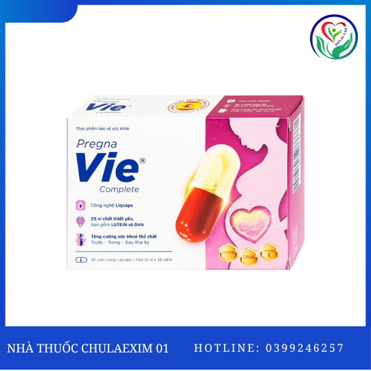 TPBVSK PREGNAVIE COMPLETE - HỖ TRỢ SỨC KHỎE PHỤ NỮ MANG THAI VÀ CHO CON BÚ (HỘP 30 VIÊN)
